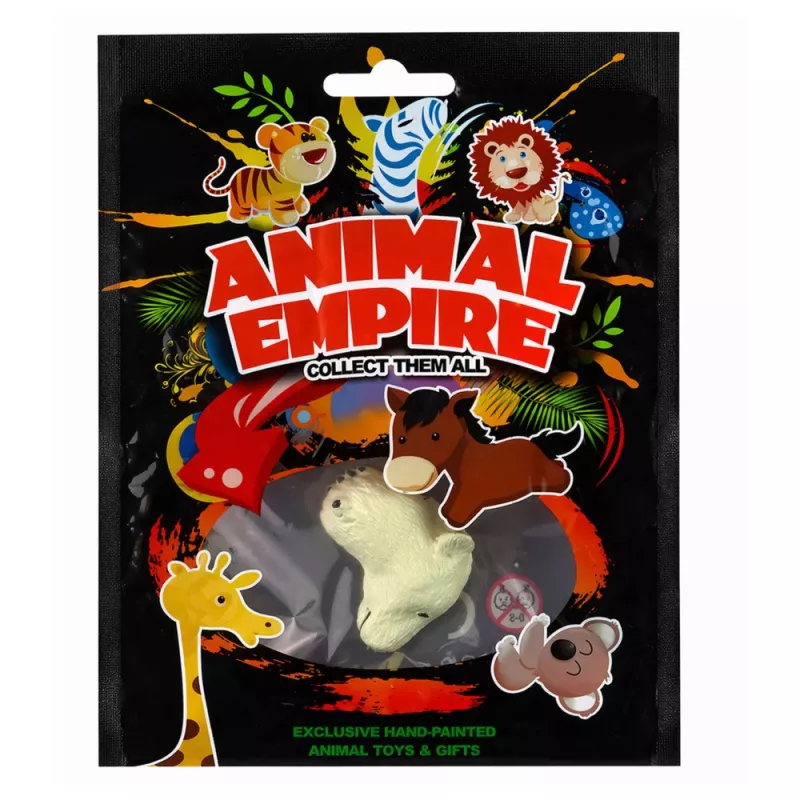 LEAN TOYS Hand Ring Educational Animals Bear White