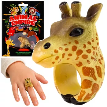 LEAN TOYS Rankinis žiedas Lavinamieji Gyvūnai Girafė