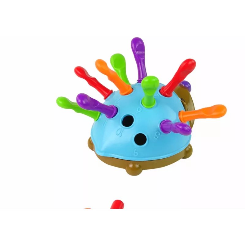LEAN TOYS Hedgehog Puzzle Blue Colorful Spikes