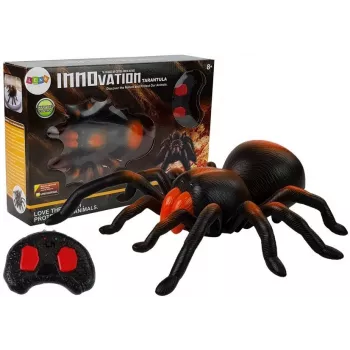 LEAN TOYS Didysis baterijomis maitinamas voras nuotolinio valdymo R/C juodai-oranžinis