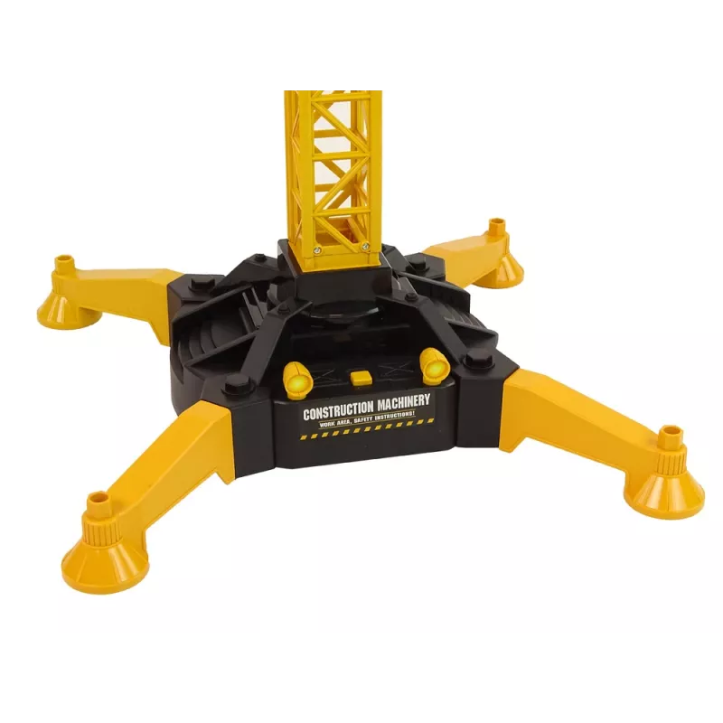 LEAN TOYS Huge Crane su R/C nuotolinio valdymo pultu, aukštis 183 cm, 2 darbo lygiai