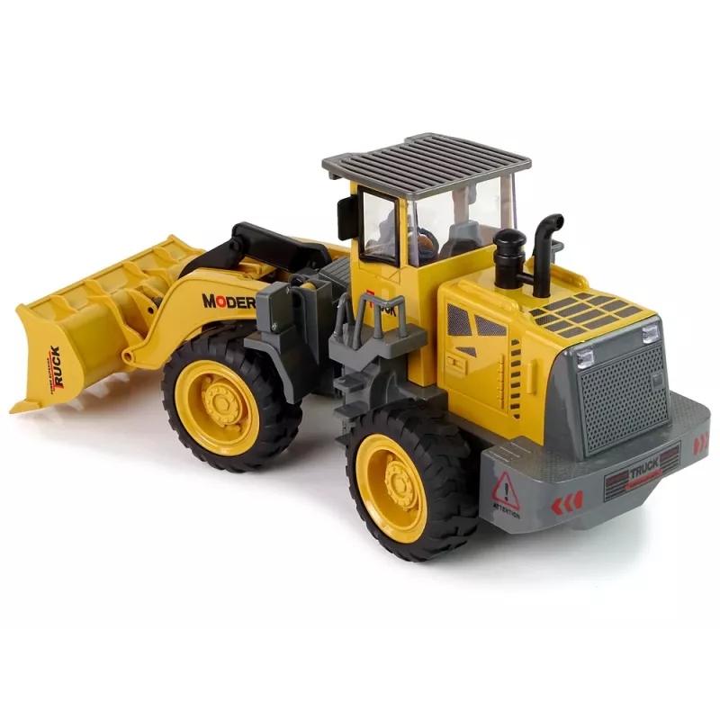 LEAN TOYS Didysis ekskavatorius R/C krautuvas nuotoliniu valdymu, 360 laipsnių sukimasis, LED šviesos