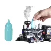 LEAN TOYS Huge Train su garsu, šviesomis ir dūmų efektu 206,5 cm x 153,5 cm