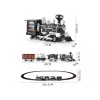 LEAN TOYS Huge Train su garsu, šviesomis ir dūmų efektu 206,5 cm x 153,5 cm