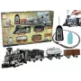 LEAN TOYS Huge Train su garsu, šviesomis ir dūmų efektu 206,5 cm x 153,5 cm