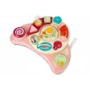 LEAN TOYS Interaktyvus kūdikio skydelis su muzika ir gyvūnėliais, rožinis