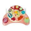 LEAN TOYS Interaktyvus kūdikio skydelis su muzika ir gyvūnėliais, rožinis