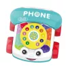 LEAN TOYS Interaktyvus spalvotas telefonas su ratukais traukimui