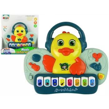 LEAN TOYS Interactive Duck Duck Piano DJ Sound Instruments Musical Melodies