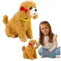 LEAN TOYS Interaktyvus minkštas šuniukas Poodle su švelniu kailiu