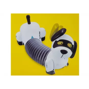 LEAN TOYS Interaktyvus robotas šuo su nuotolinio valdymo pulteliu, muzika ir garsu