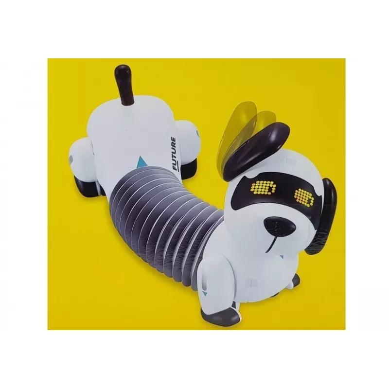LEAN TOYS Interaktyvus robotas šuo su nuotolinio valdymo pulteliu, muzika ir garsu