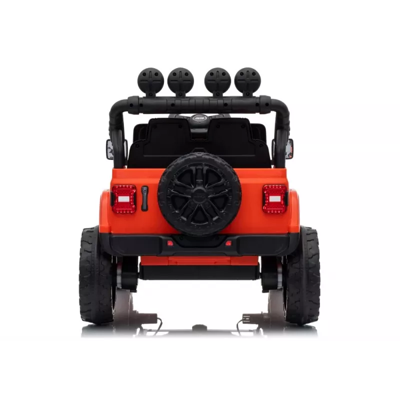 Lean Toys Jeep Rubicon DK-JWR558 24V oranžinė vaikiška elektrinė mašina