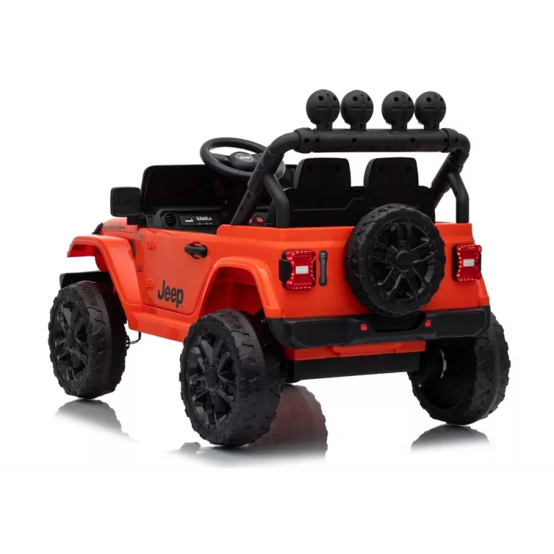 Lean Toys Jeep Rubicon DK-JWR558 24V oranžinė vaikiška elektrinė mašina