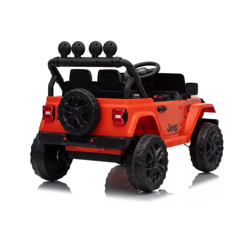 Lean Toys Jeep Rubicon DK-JWR558 24V oranžinė vaikiška elektrinė mašina
