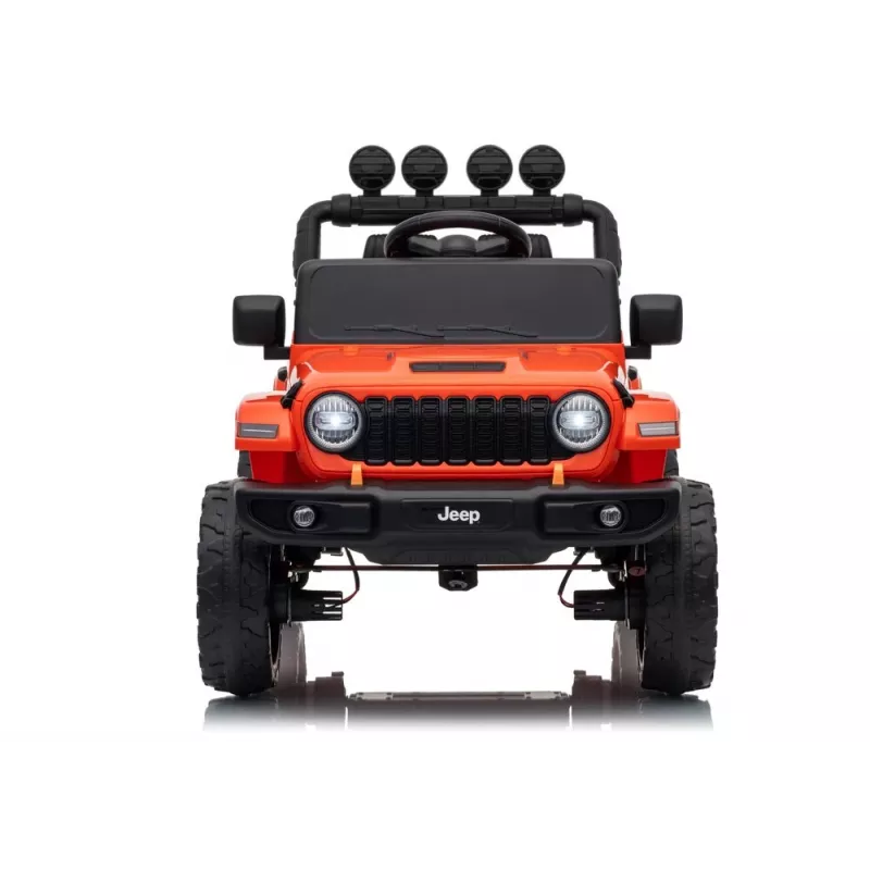 Lean Toys Jeep Rubicon DK-JWR558 24V oranžinė vaikiška elektrinė mašina