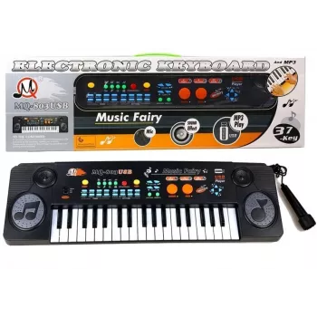 LEAN TOYS Klaviatūra su mikrofonu Daugiafunkcis mokomasis žaislas