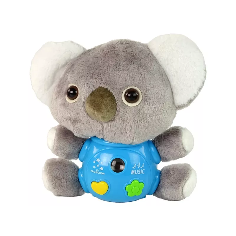 LEAN TOYS Koala Projector Sound Interactive Toy Grey