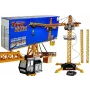 LEAN TOYS Didysis statybinis kranas su nuotoliniu valdymu ir reguliuojamu kabliu 182 cm