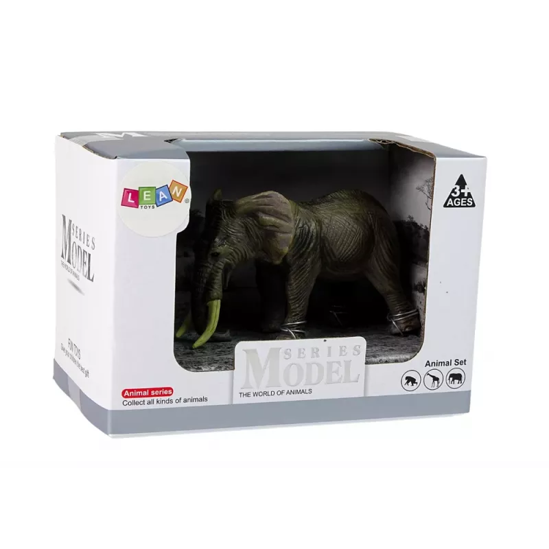 LEAN TOYS Didelė dramblio kolekcinė figūrėlė Pasaulio gyvūnai