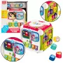 LEAN TOYS Didelis daugiafunkcis lavinamasis kubas su pianinu, būgnu, figūrėlių rūšiuokle, karoliukų labirintu ir pavaromis