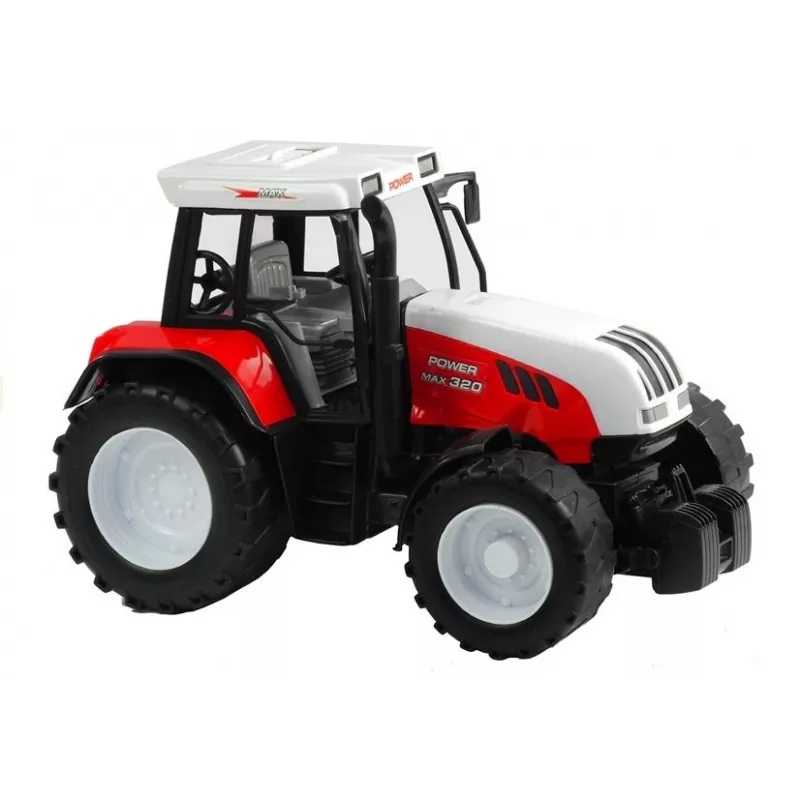 LEAN TOYS Didelis traktorius su priekaba Žemės ūkio mašina 65 cm