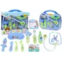 LEAN TOYS Little Doctor Medical Kit In Suitcase Lights Blue Sounds