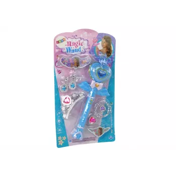 LEAN TOYS Magical Fairy Tale Princesses Set Interactive Wand Light Sound Star Projector Function