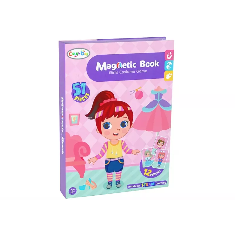 LEAN TOYS Magnetinė dėlionė su kostiumais