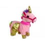 LEAN TOYS Mascot Interactive Horse Pink Golden Wings Music