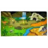LEAN TOYS kilimėlis su dinozaurais – neslystantis edukacinis kilimėlis vaikams, 12+ mėn., patvarus poliesteris, dinozaurų tema, skirtas patalpoms