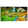 LEAN TOYS kilimėlis su dinozaurais – neslystantis edukacinis kilimėlis vaikams, 12+ mėn., patvarus poliesteris, dinozaurų tema, skirtas patalpoms