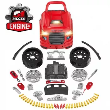 LEAN TOYS Mechanic Kit, Truck For Disassembly, Workshop Tools