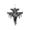 LEAN TOYS Military Jet Fighter Remote Controlled RC Airplane Gray Lights