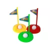 LEAN TOYS Mini Golf rinkinys vaikams, lazdos, 12 dalių