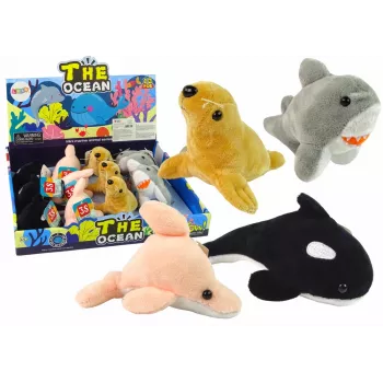 LEAN TOYS Mini Plush Sea Animals 4 Models
