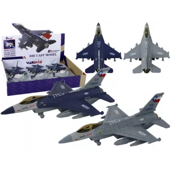 LEAN TOYS Trinties varomas lėktuvo modelis, tamsiai mėlynas arba pilkas