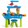 LEAN TOYS daugiapakopis vandens stalas su kėdute ir priedais 63 cm