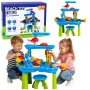 LEAN TOYS daugiapakopis vandens stalas su kėdute ir priedais 63 cm