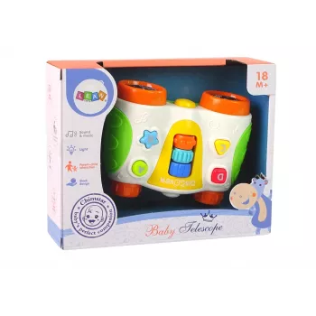 LEAN TOYS Multifunkciniai interaktyvūs žiūronai kūdikiams Baby Telescope