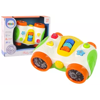 LEAN TOYS Multifunkciniai interaktyvūs žiūronai kūdikiams Baby Telescope