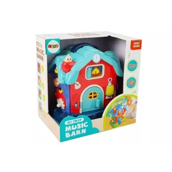 LEAN TOYS Muzikinis tvartas Gyvūnų ūkio garsai Muzika Rožinis