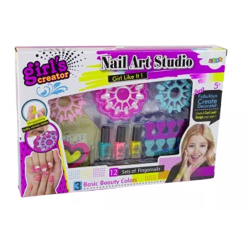 LEAN TOYS Nagų Stiliaus Rinkinys Mažoms Panelėms Nagų Dailės Studija