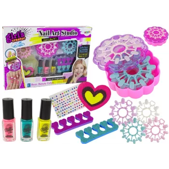 LEAN TOYS Nagų Stiliaus Rinkinys Mažoms Panelėms Nagų Dailės Studija
