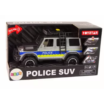 LEAN TOYS Off Road policijos automobilis 1:14 su inerciniu varikliu