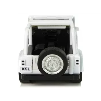 LEAN TOYS Visureigis Policijos Automobilis Baltas