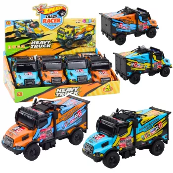 LEAN TOYS Offroad RC visureigis 1:16 mastelio, oranžinis-mėlynas su šviesomis ir garsais