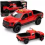 LEAN TOYS Pickup Truck 1:12 RC su atsidarančiomis durimis, galiniais žibintais ir garsais – raudonas