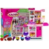 LEAN TOYS Pink Kitchen with Water Pots Groceries Sound