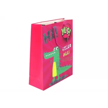 LEAN TOYS Pink Paper Gift Bag 32cm x 26cm x 10cm